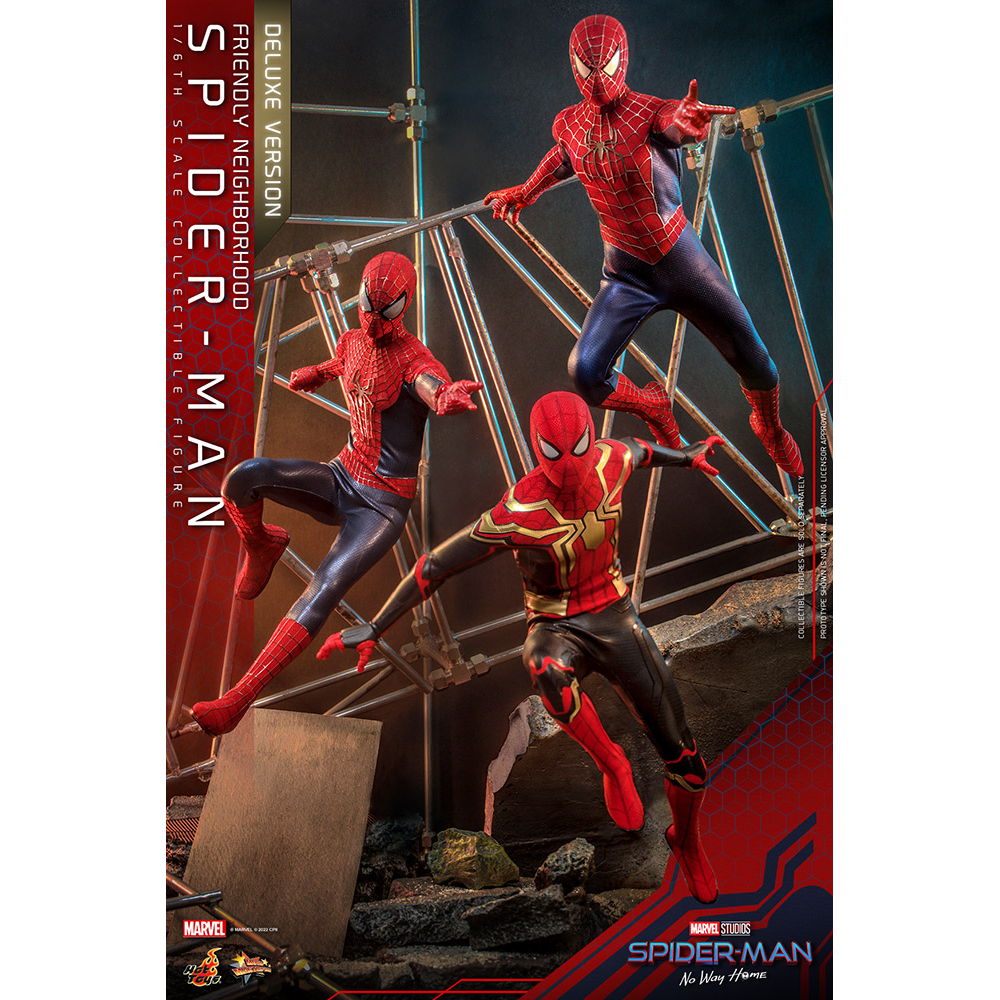 Marvel Friendly Neighborhood Spider Man Deluxe Version 1 6 Scale Figure Hot Toys 9113702 MMS662