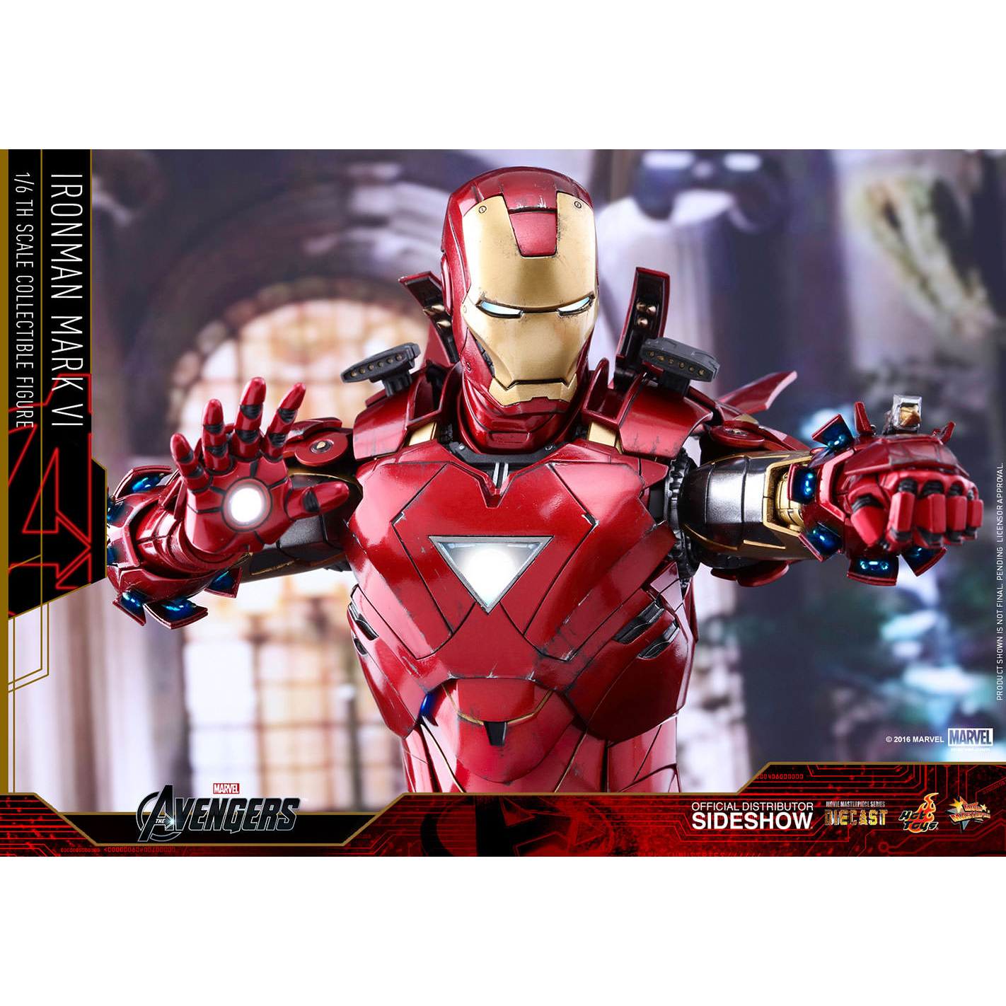 Iron Man Mark VI DIECAST Figurine échelle Hot Toys