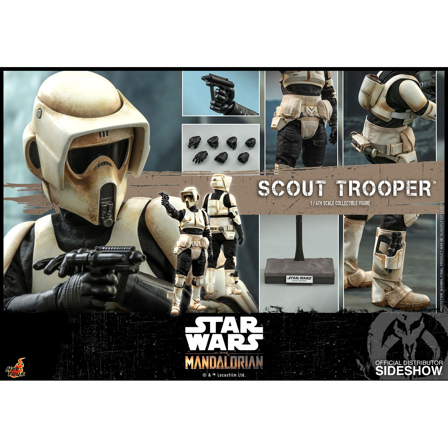 Star Wars Scout Trooper The Mandalorian Figure Hot Toys Tms