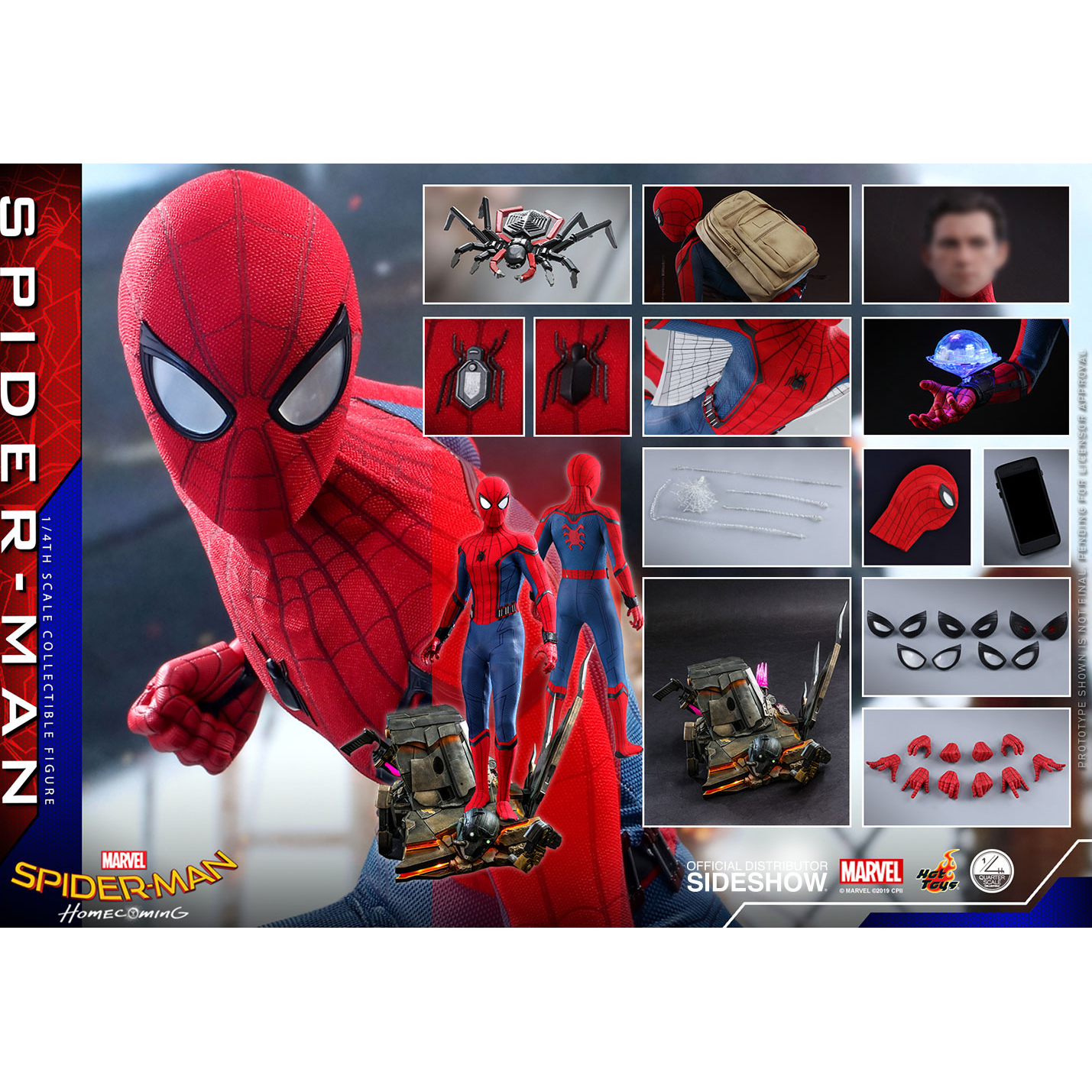 Spider Man Homecoming Quarter Scale Figure Hot Toys Qs