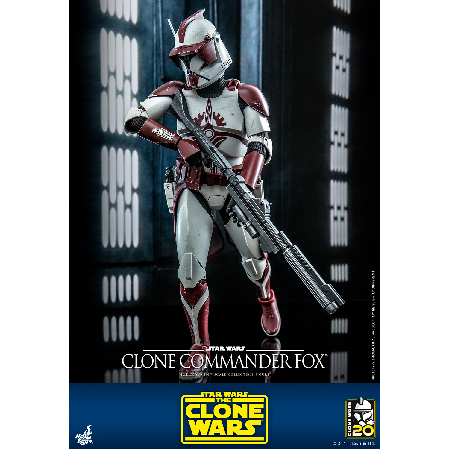 Star Wars The Clone Wars Clone Commander Fox Scale Figure Hot Toys