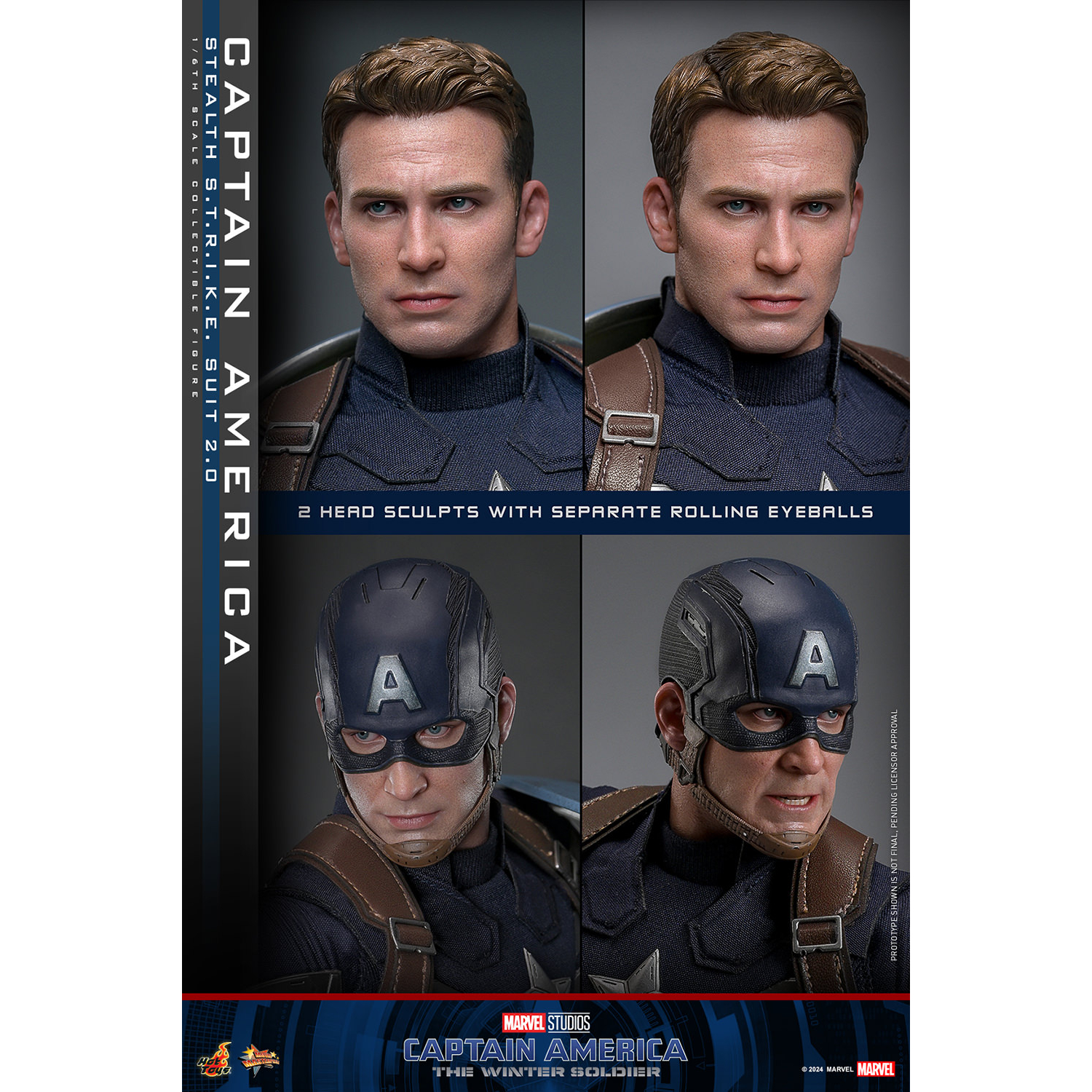 Marvel Captain America Stealth S T R I K E Suit 2 0 1 6 Scale Figure Hot Toys MMS783 913994