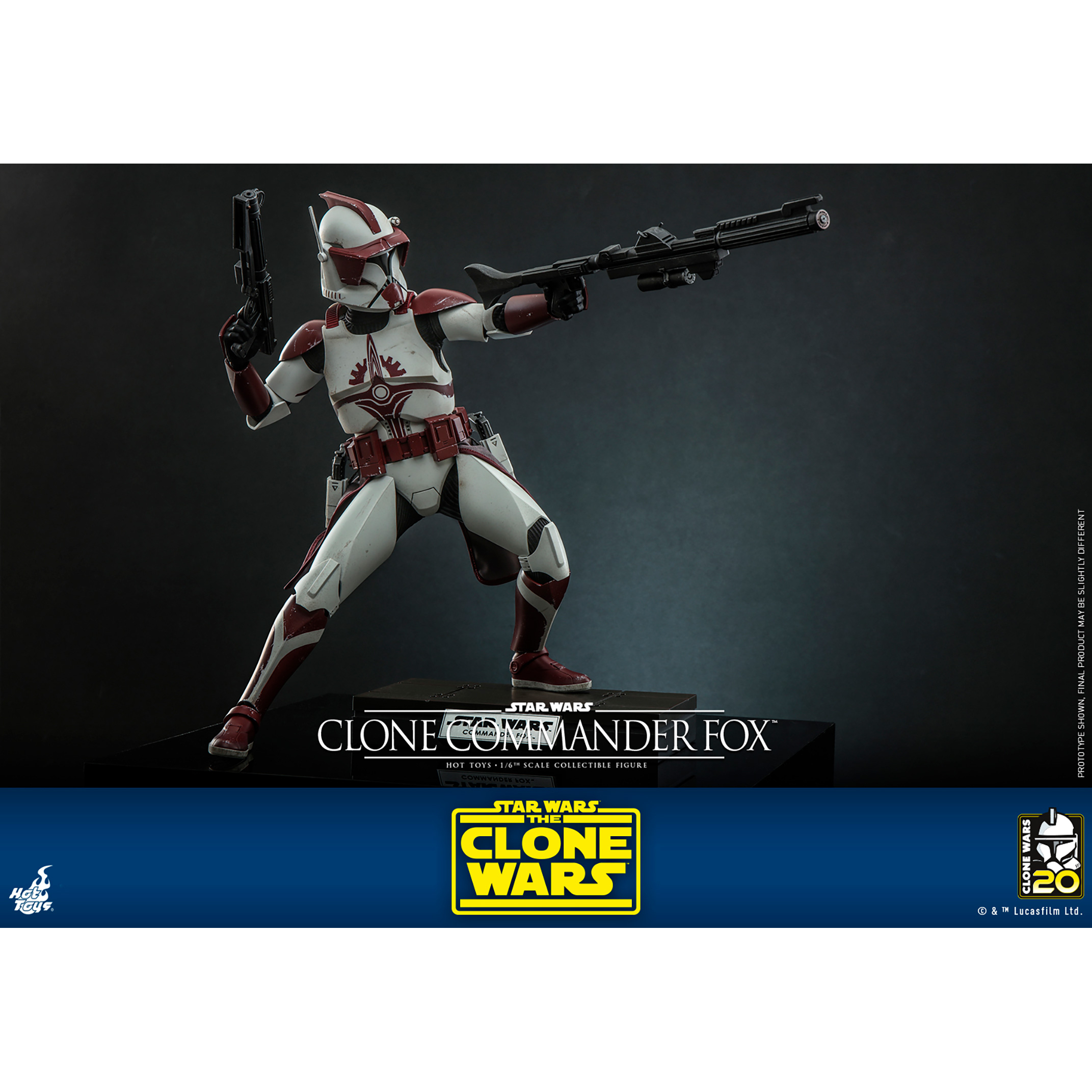 Star Wars The Clone Wars Clone Commander Fox Scale Figure Hot Toys