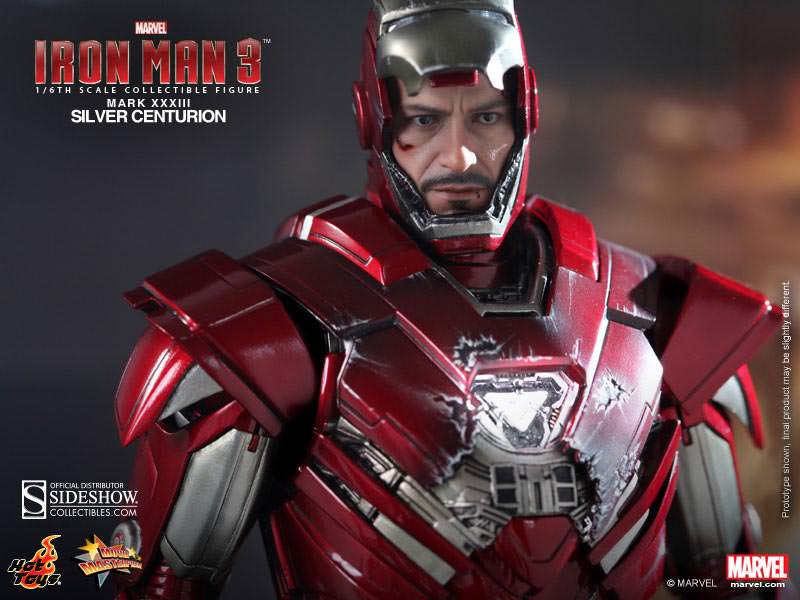 Marvel Comics Hot Toys Iron Man Silver Centurion Hot Toys MMS213