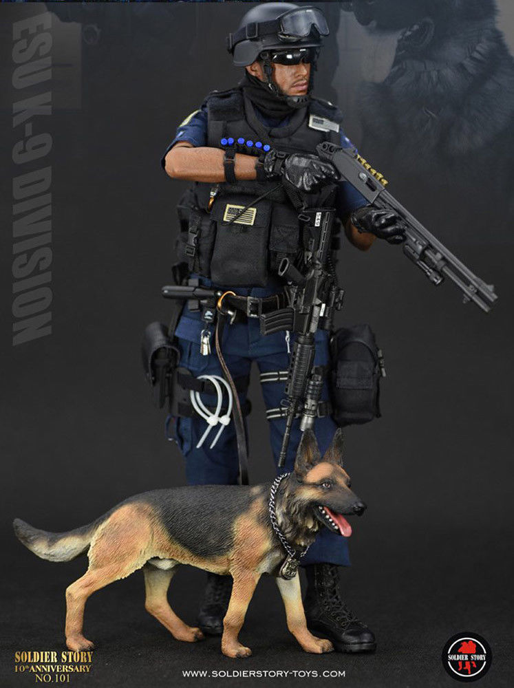 1/6 NYPD ESU K-9　SoldierStory　ニューヨーク市警察 DAMTOYS NYPD ESU K-9 SoldierStory Military Figure and Dog 1/6