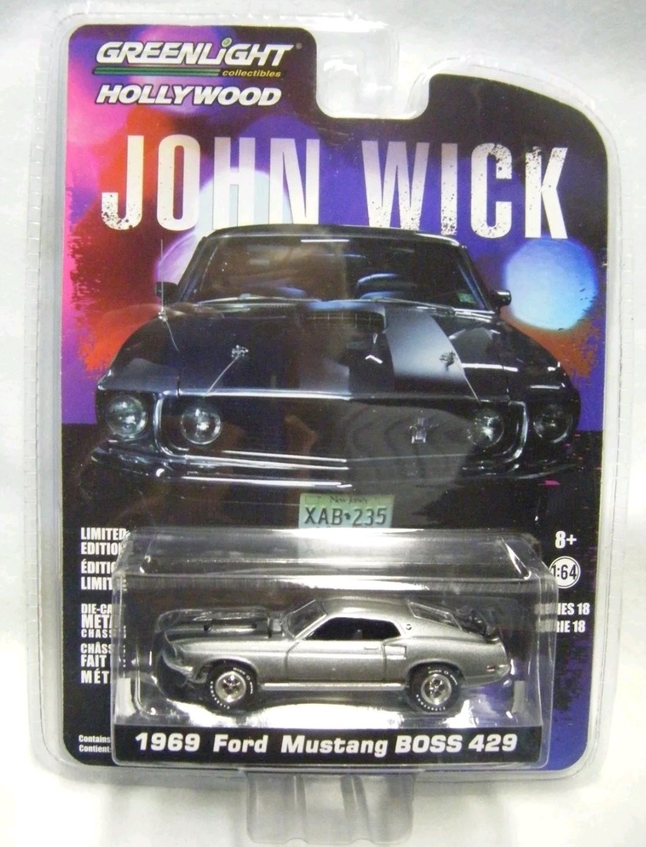 ミニカー JOHN WICK 1969 Ford Mustang BOOS 429 1969 Ford Mustang John Wick Diecast Model Car | Auto World