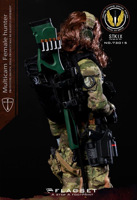 Flagset 1/6 マルチカム ハンター アンジェラ  FS-73015 Multicam Female Hunter Angela 1:6 figure Flagset 73015