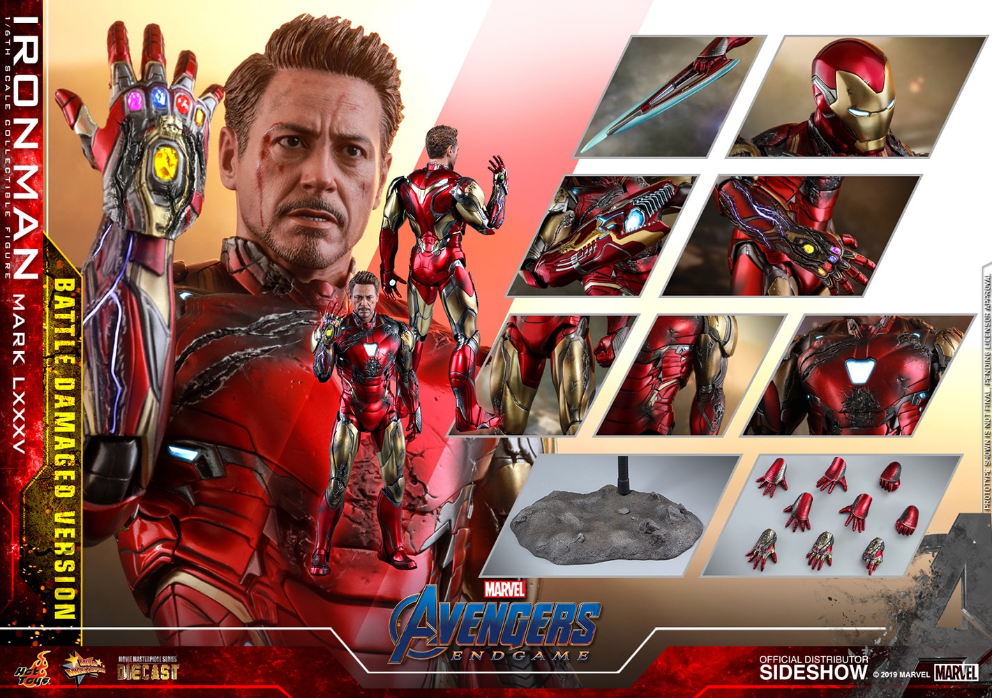 Marvel Iron Man Mark LXXXV (Battle damaged version) Avengers