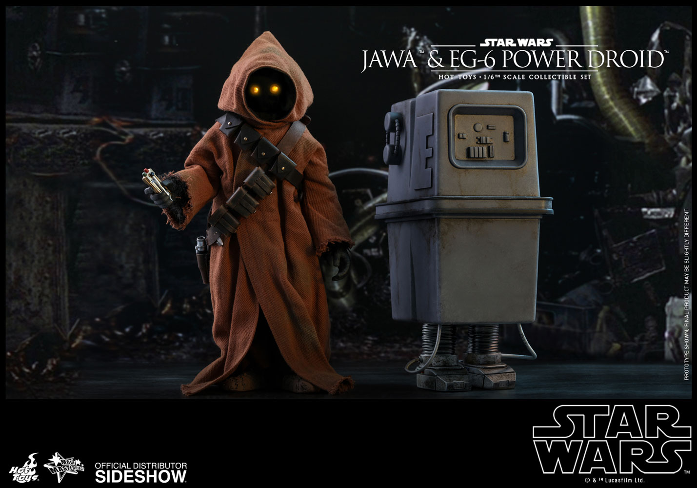 Star Wars Jawa & EG-6 Power Droid 1:6 figures Hot Toys 904942 MMS554