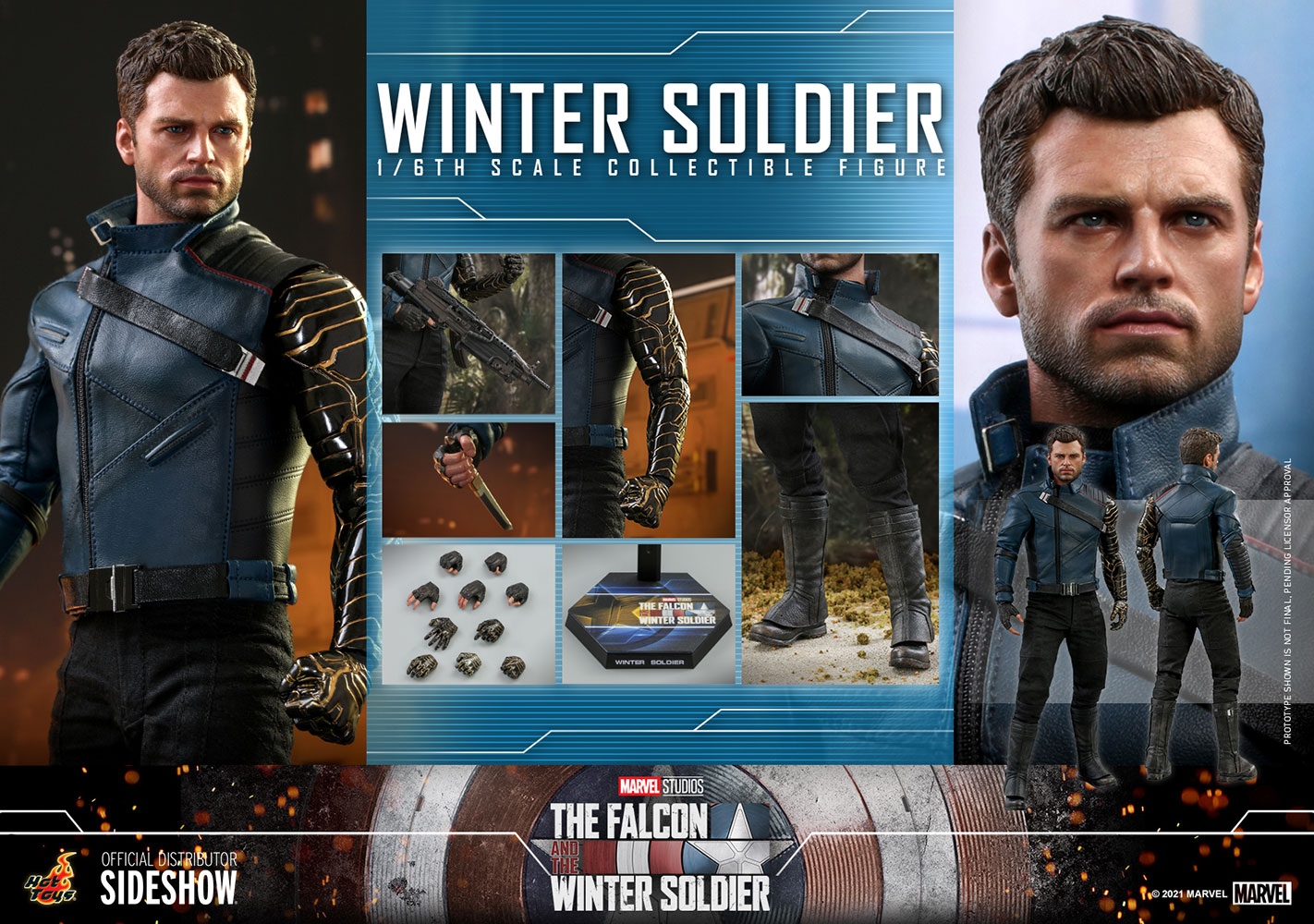 Marvel Winter Soldier 1:6 Scale Figure Hot Toys 908033 TMS039