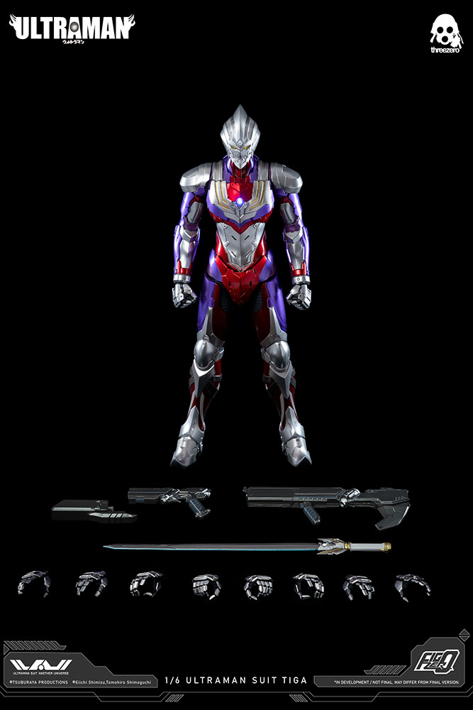 threezero ウルトラマン TIGA 1/6スケール フィギュア フィグゼロ 1/6 ULTRAMAN SUIT TIGA」予約受付開始！“ティガ