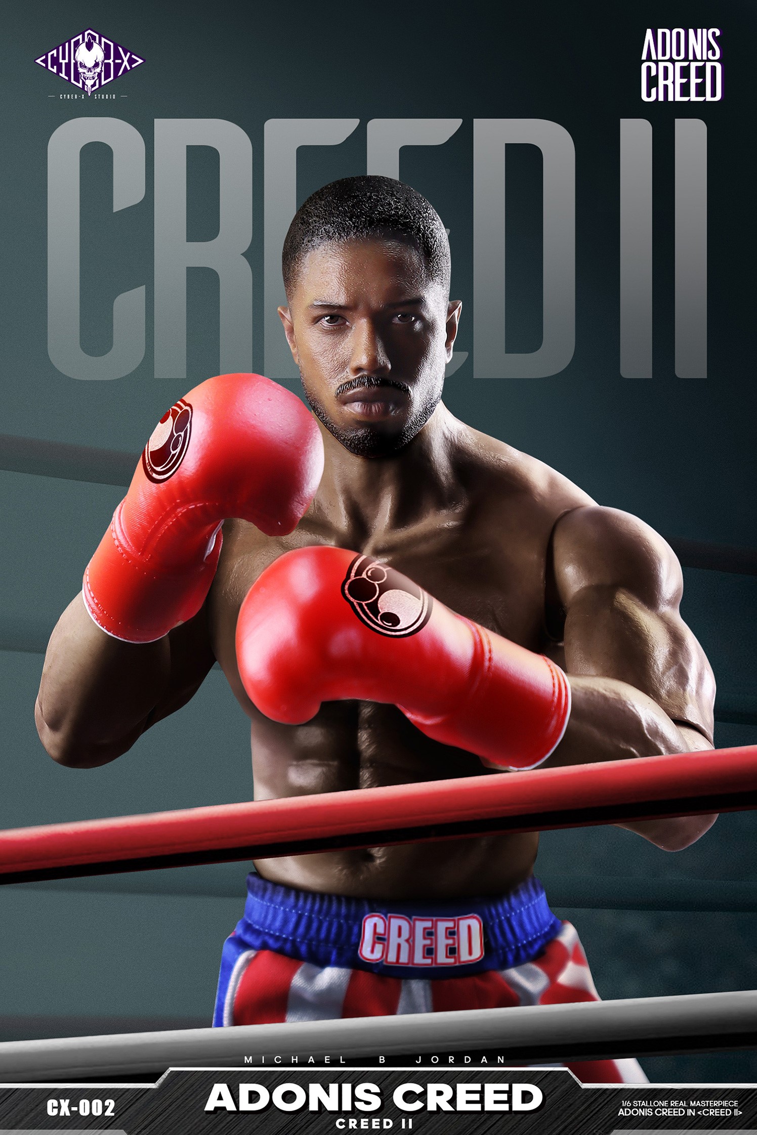 Adonis Creed (Creed II) 1:6 Scale Figure Cyber-X Studio CX002