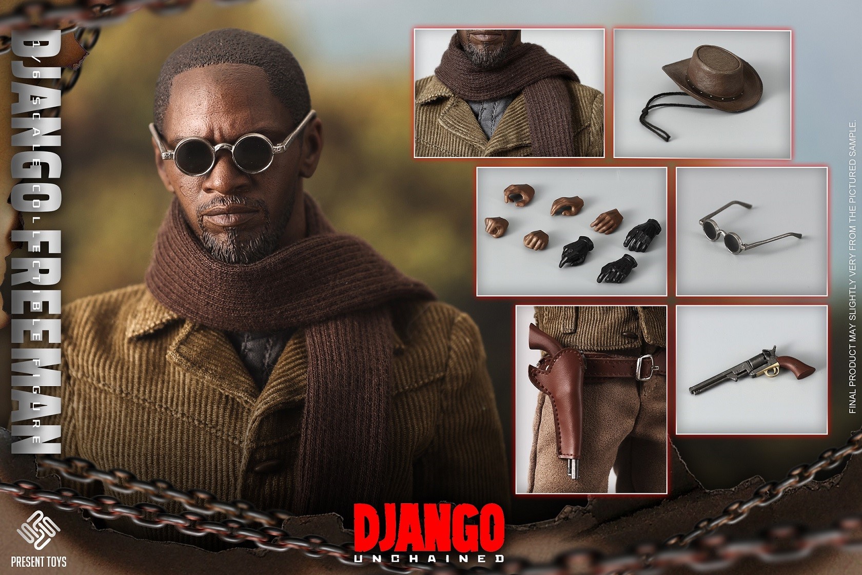 Django 1:6 scale action figure Present Toys PT-SP03