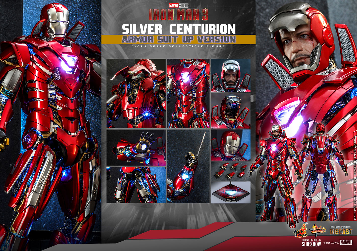 Marvel Iron Man Mark XXXIII (MK 33) Silver Centurion (Armor Suit