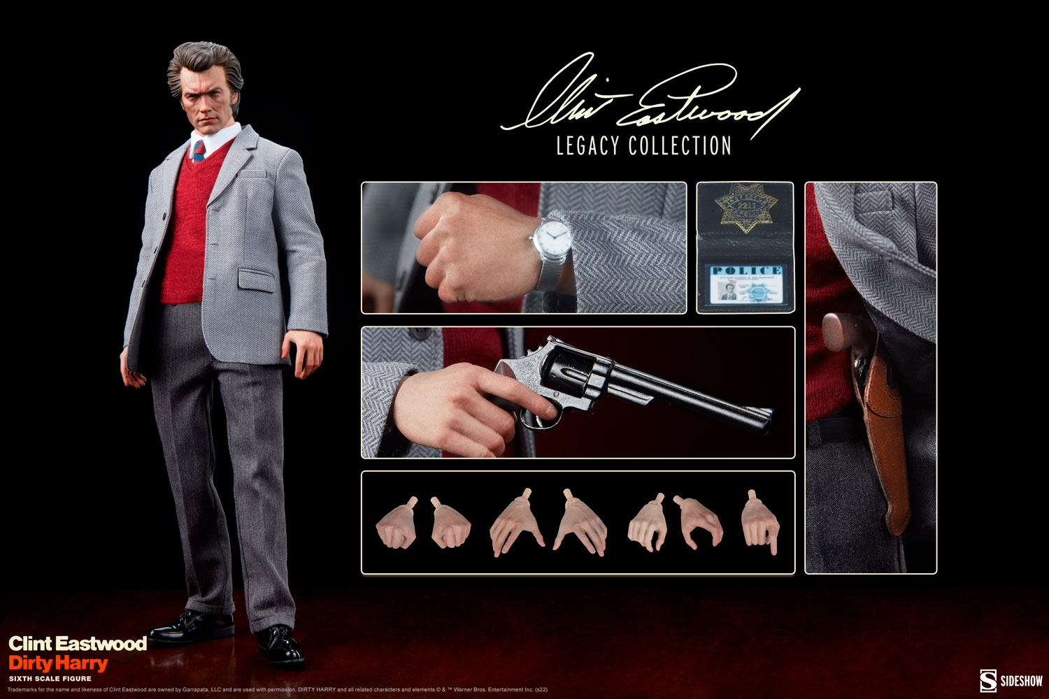 Dirty Harry Harry Callahan (Clint Eastwood) 1:6 Scale Figure