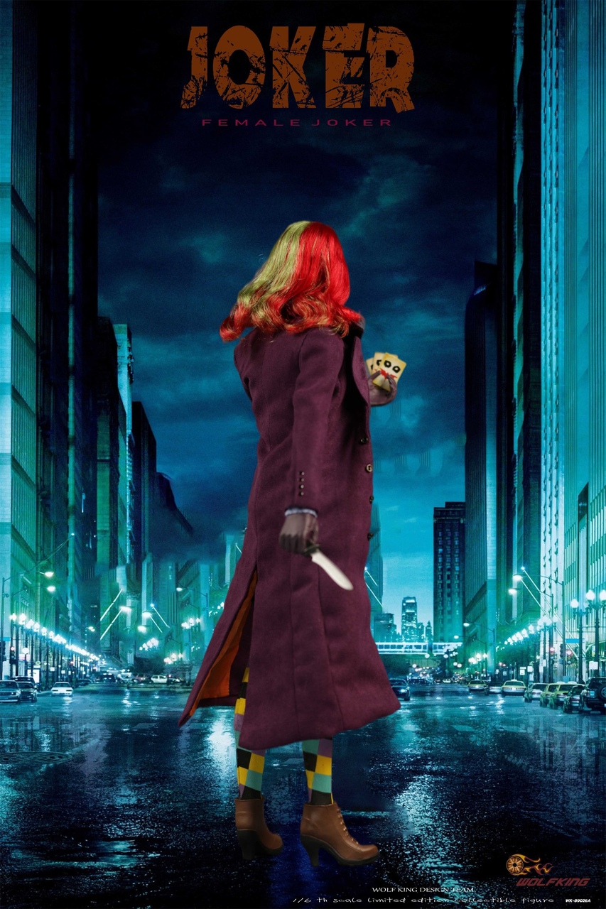Female Joker 1:6 Scale Action Figure Wolfking WK-89026A