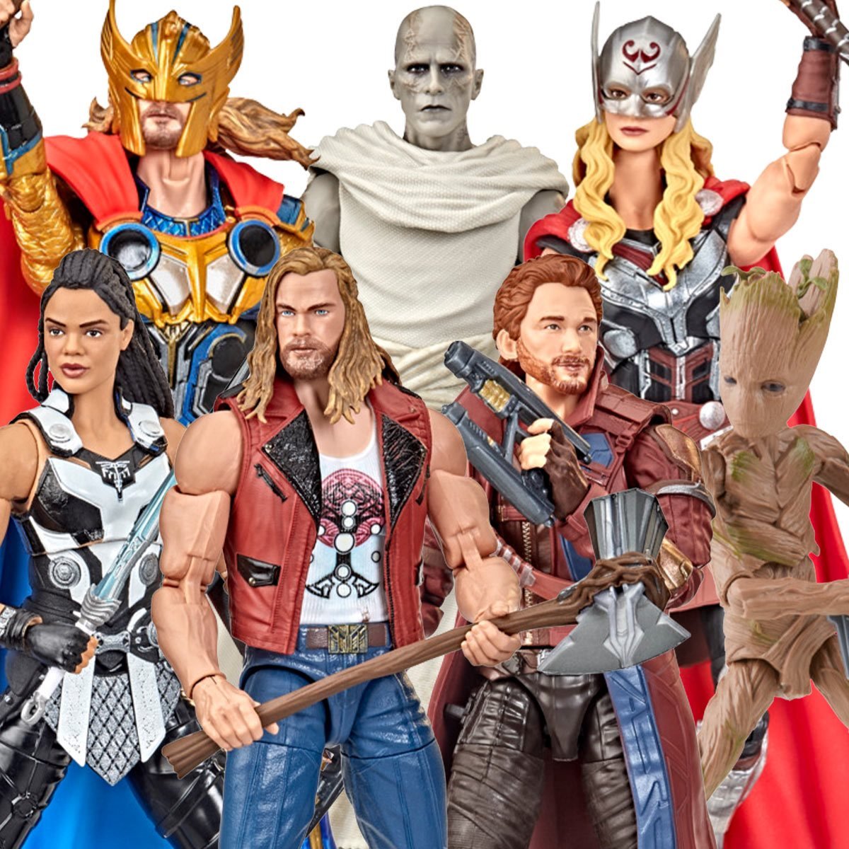 Marvel Legends Series Thor Love and Thunder Thor BAF Marvel s Korg 6 inch scale action figure Hasbro F1045