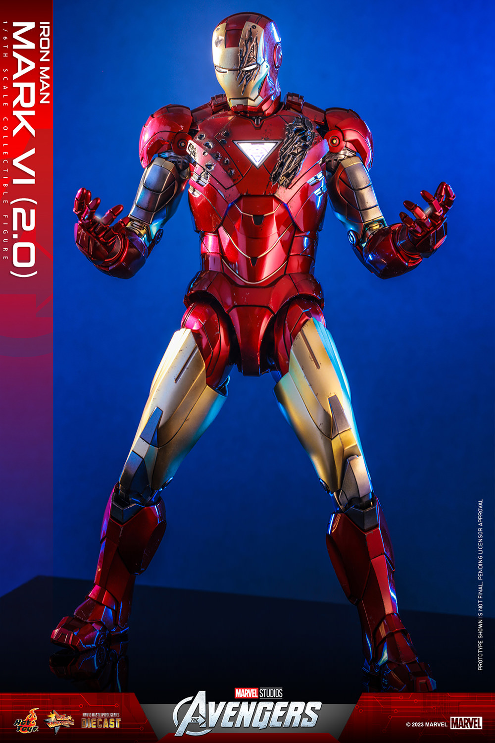 Marvel Iron Man Mark VI (2_0) 1:6 Scale Figure Diecast Hot Marvel Iron Man Mark VI (2_0) 1:6 Scale Figure Diecast Hot