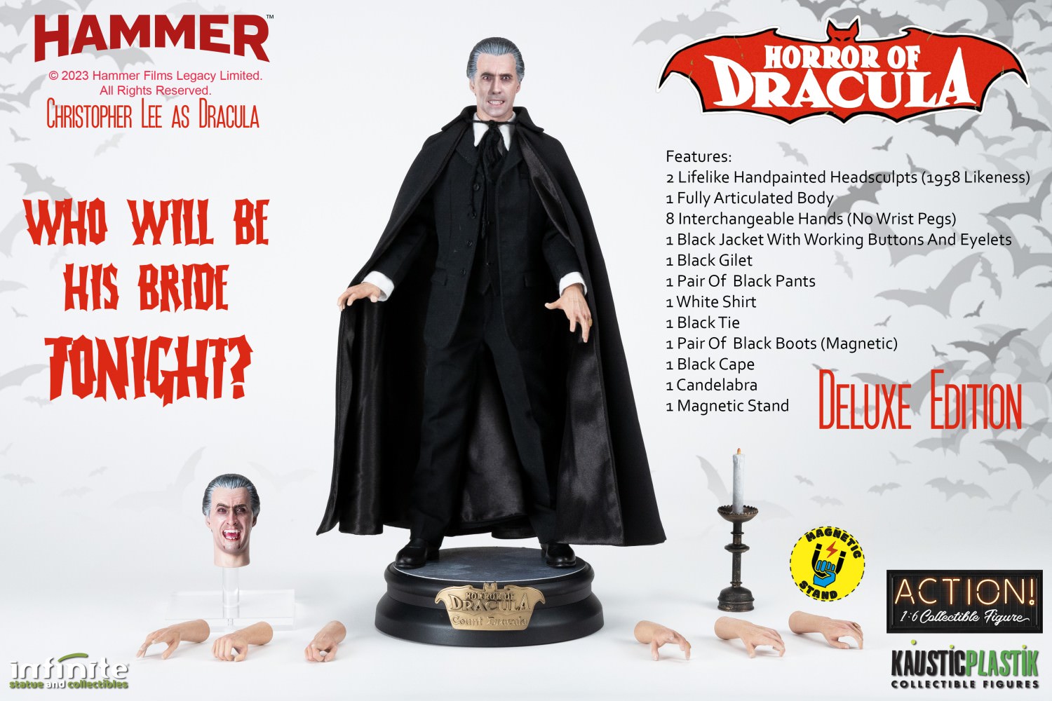 Christopher Lee as Dracula Deluxe 1:6 Scale Figure Infinite