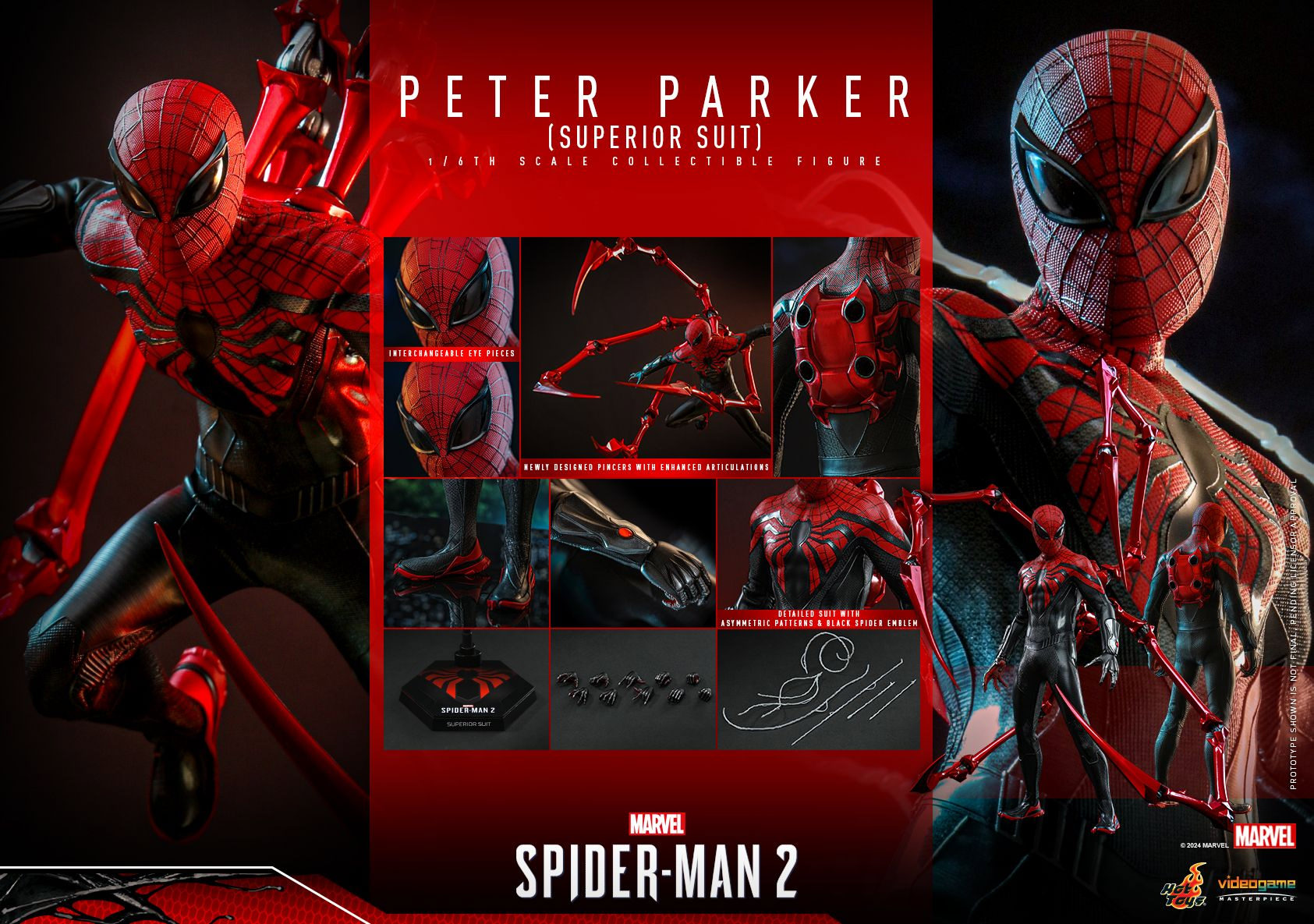 HOT TOYS VGM COMPACT SPIDER-MAN 6種 Hottoys 1/6 Vgm56 Special Edition Marvel Spider-Man 2 Peter