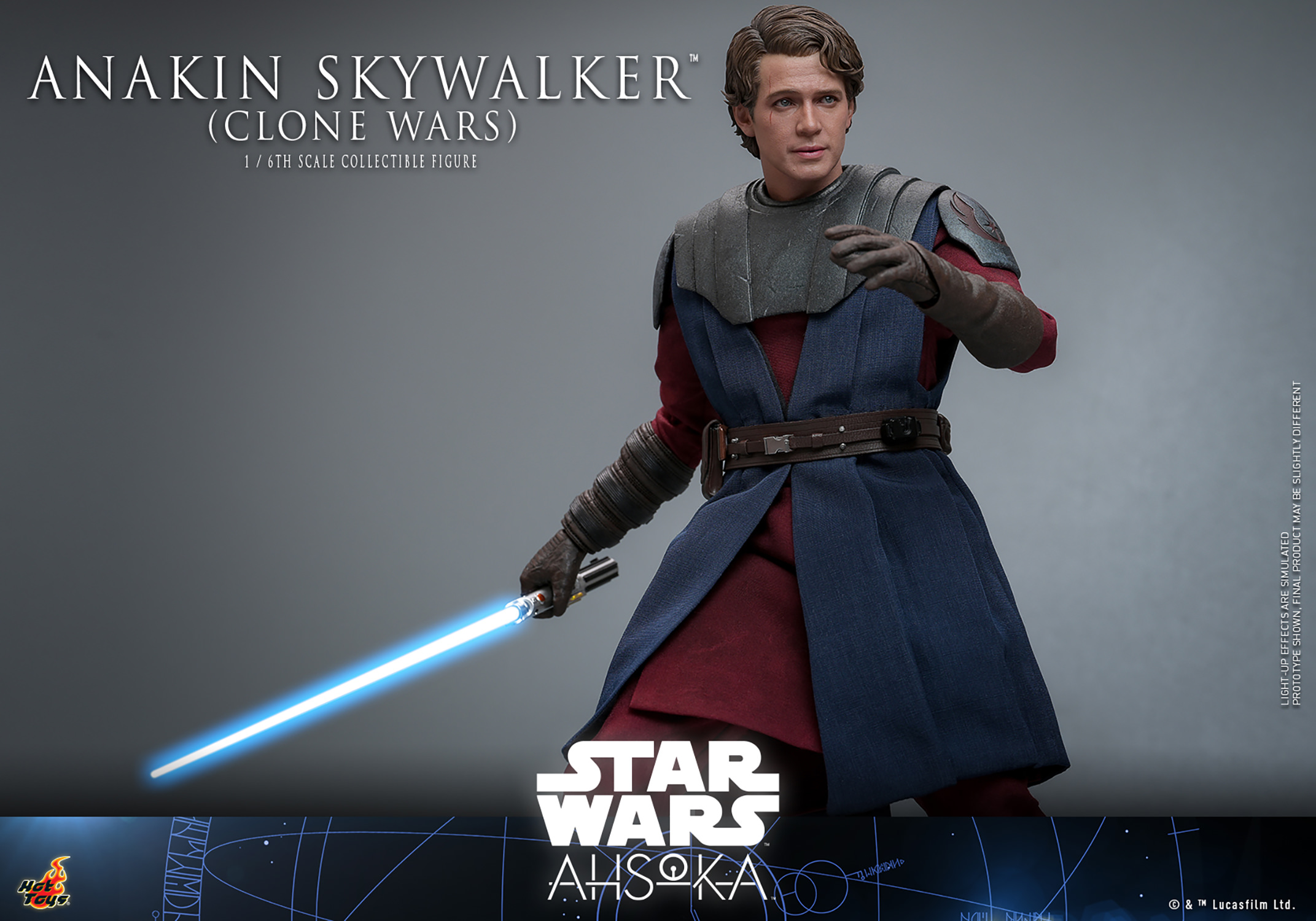 Star Wars Anakin Skywalker (Clone Wars) 1:6 Scale Figure Hot Star Wars Anakin Skywalker (Clone Wars) 1:6 Scale Figure Hot