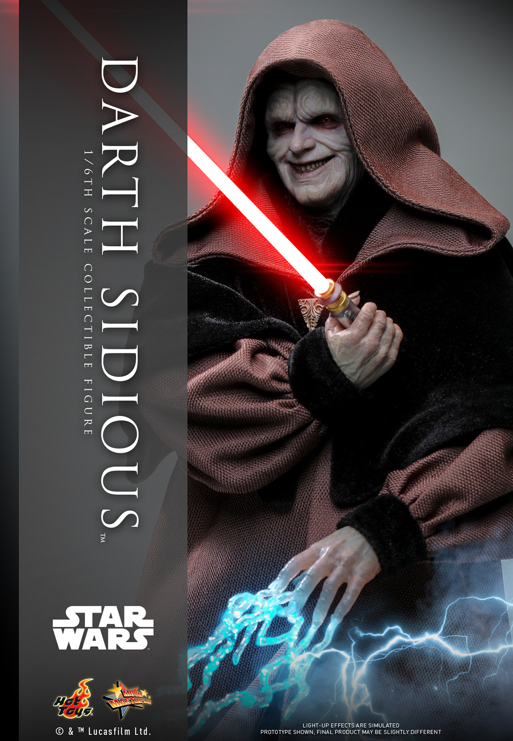 レア デッドストック新品DARTH SIDIOUS ジェダィ STAR WARS Star Wars Darth Sidious 1:6 Scale Figure Hot Toys 913416 MMS745