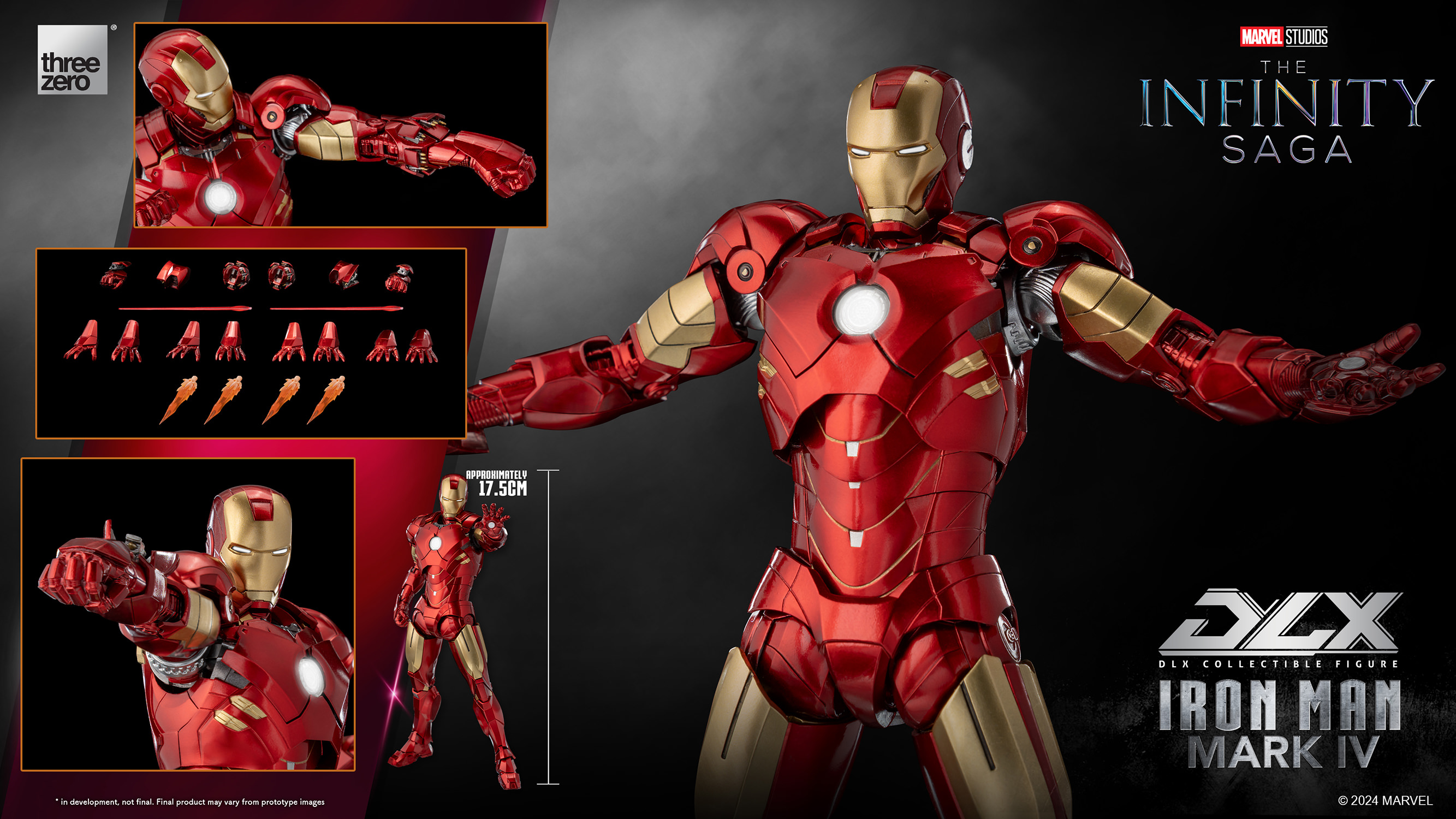 threezero DLX アイアンマンマーク4 3Z0501 Iron Man Marvel Studios: The Infinity SagaDLX Iron Man Mark 4