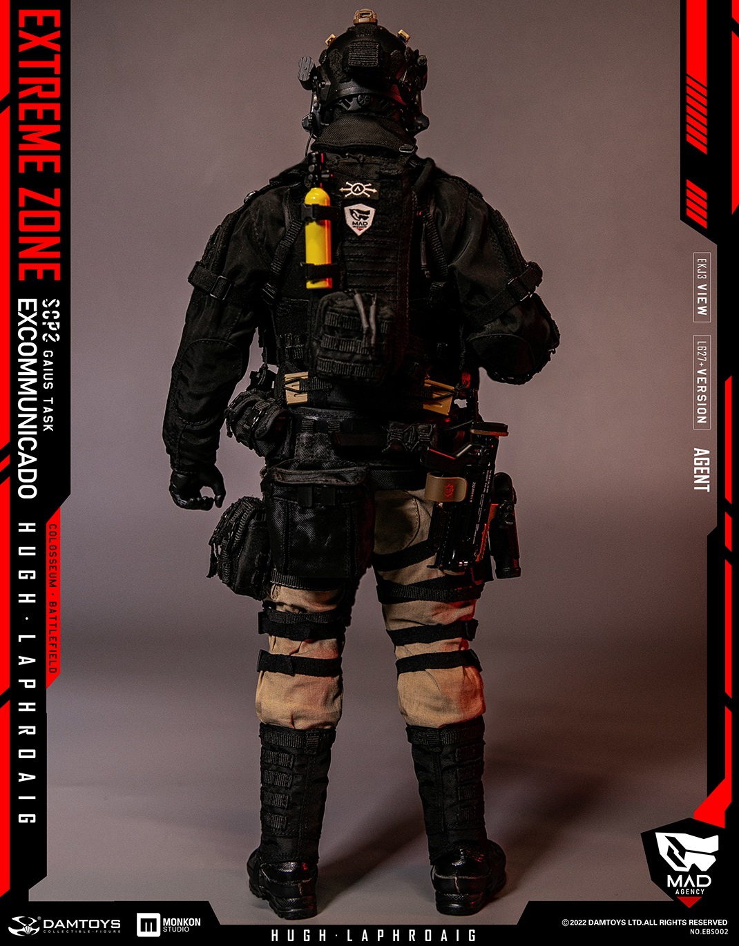 その他 DAMTOYS EXTREME ZONE Agent HUGH LAPHROAI DAMTOYS EBS002 EXTREME ZONE Agent HUGH LAPHROAIG 1/6 Action
