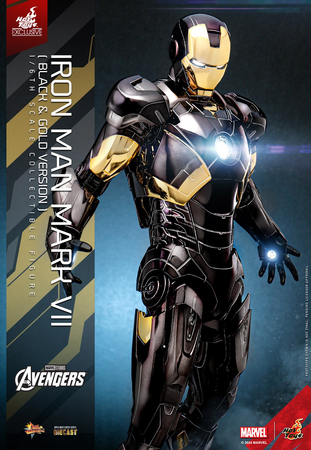 Marvel Iron Man Mark VII (Black and Gold Version) 1:6 Scale