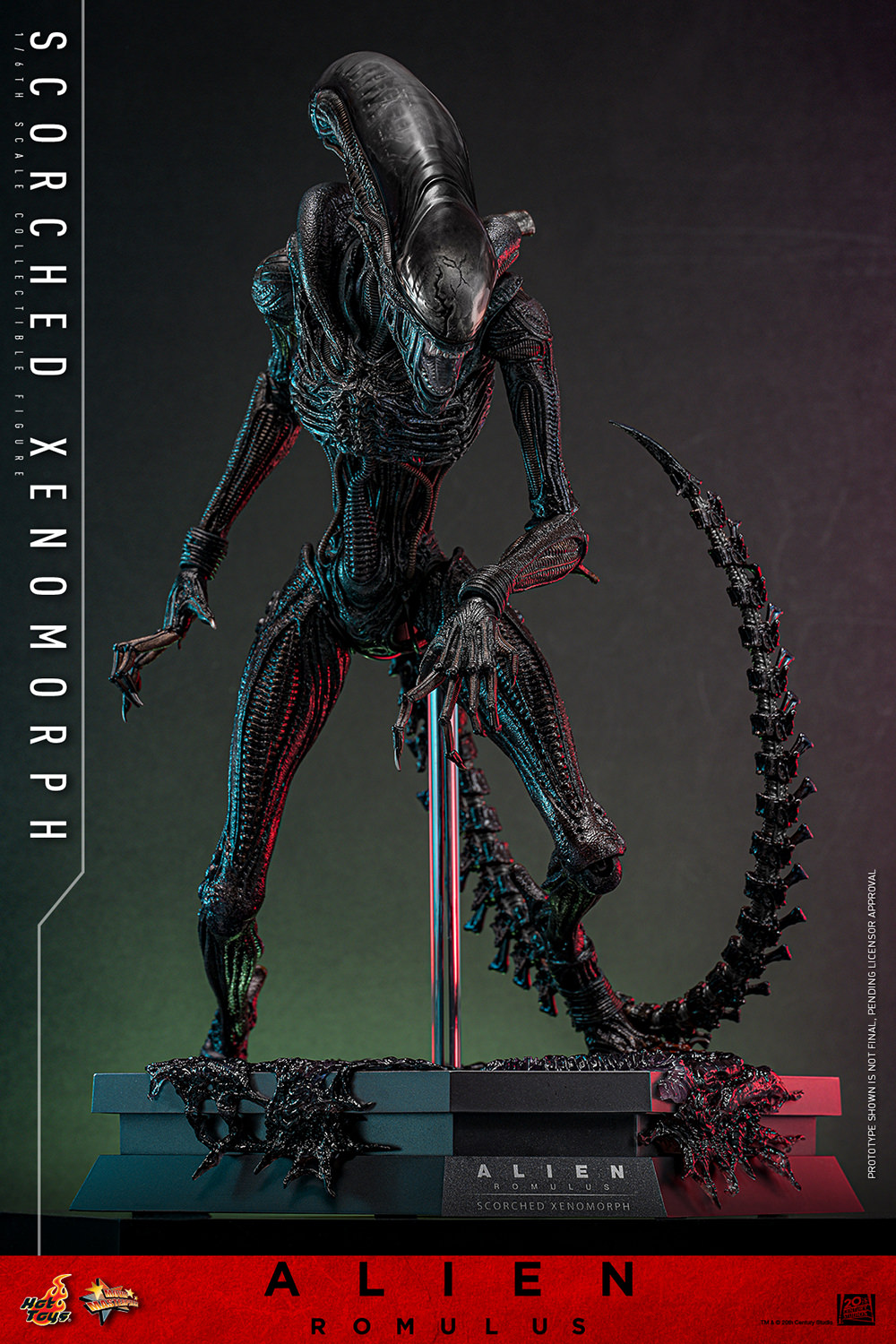 Alien Scorched Xenomorph 1:6 Scale Figure Hot Toys MMS784 913989