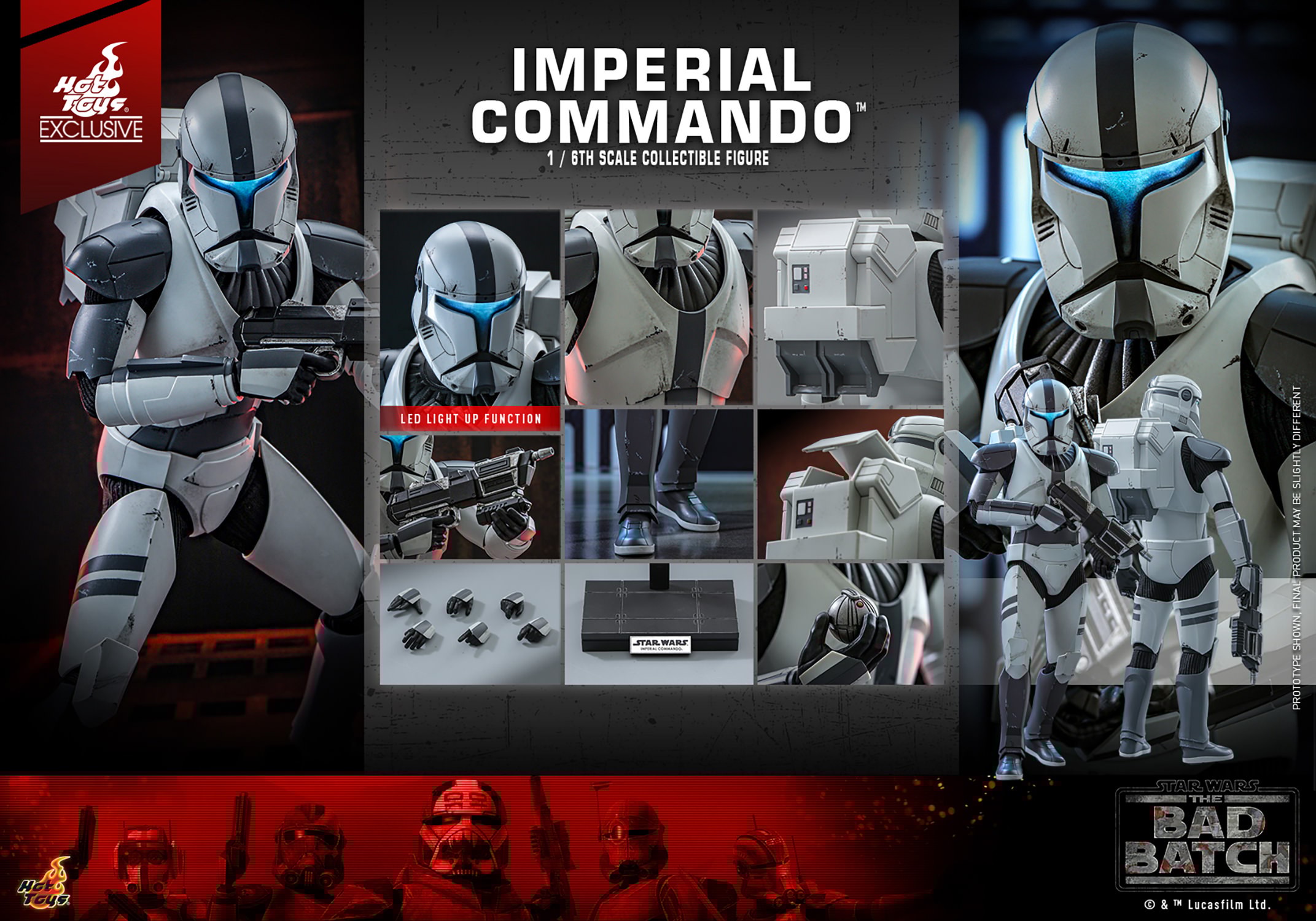 Star Wars: The Bad Batch Imperial Commando EXCLUSIVE 1:6