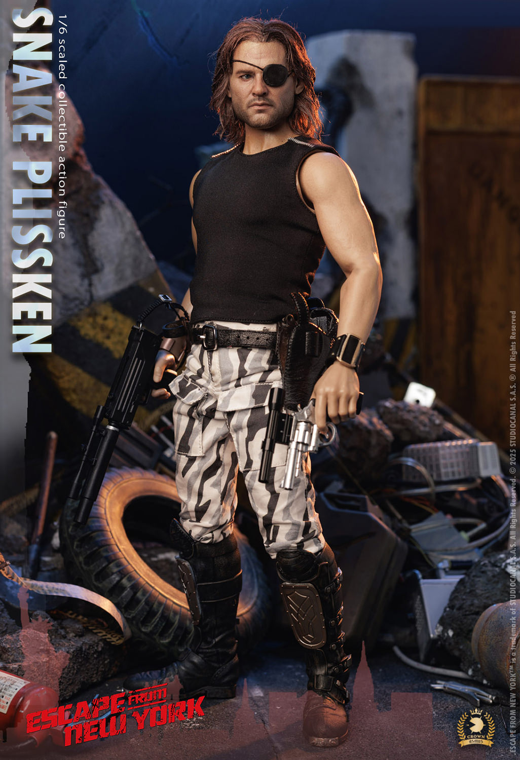 ASMUS TOYS 1/6 スネーク・プリスキン 植毛版 CRW004AH Asmus Toys CRW004AH 1/6 Escape from New York Snake Plissken
