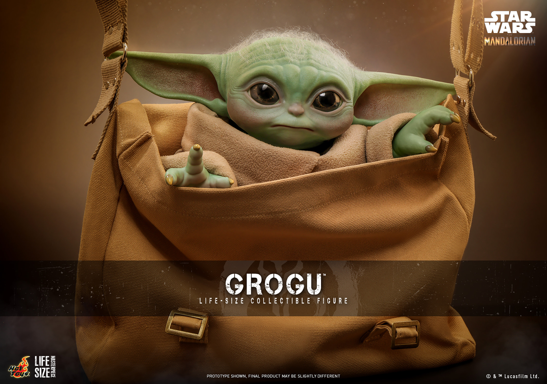 新品 ホットトイズ LMS015 グローグー スターウォーズ　HOTTOYS Star Wars The Mandalorian Grogu Life-Size Figure (1:1 Scale