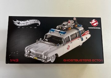Ghostbuster ECTO-1 diecast 1:43 scale Hotwheels Elite W1194