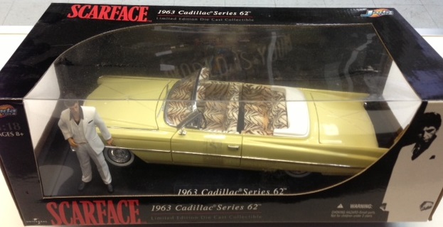 Scarface 1963 cadillac series 62 limited edition diecast collectible cheap