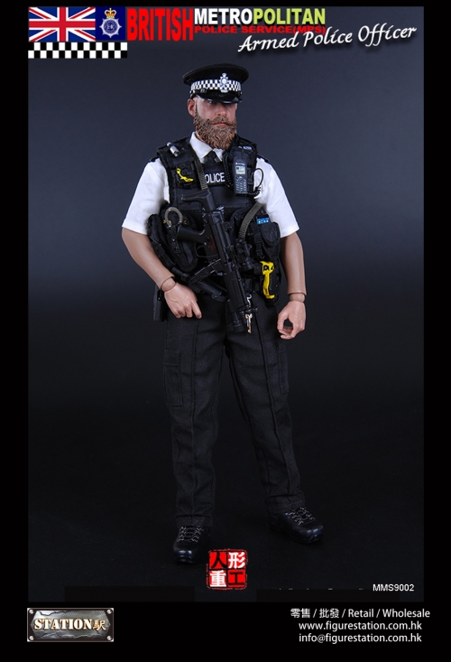 Metropolitan Armed Police officer 16 scale action figure Modeling Toys