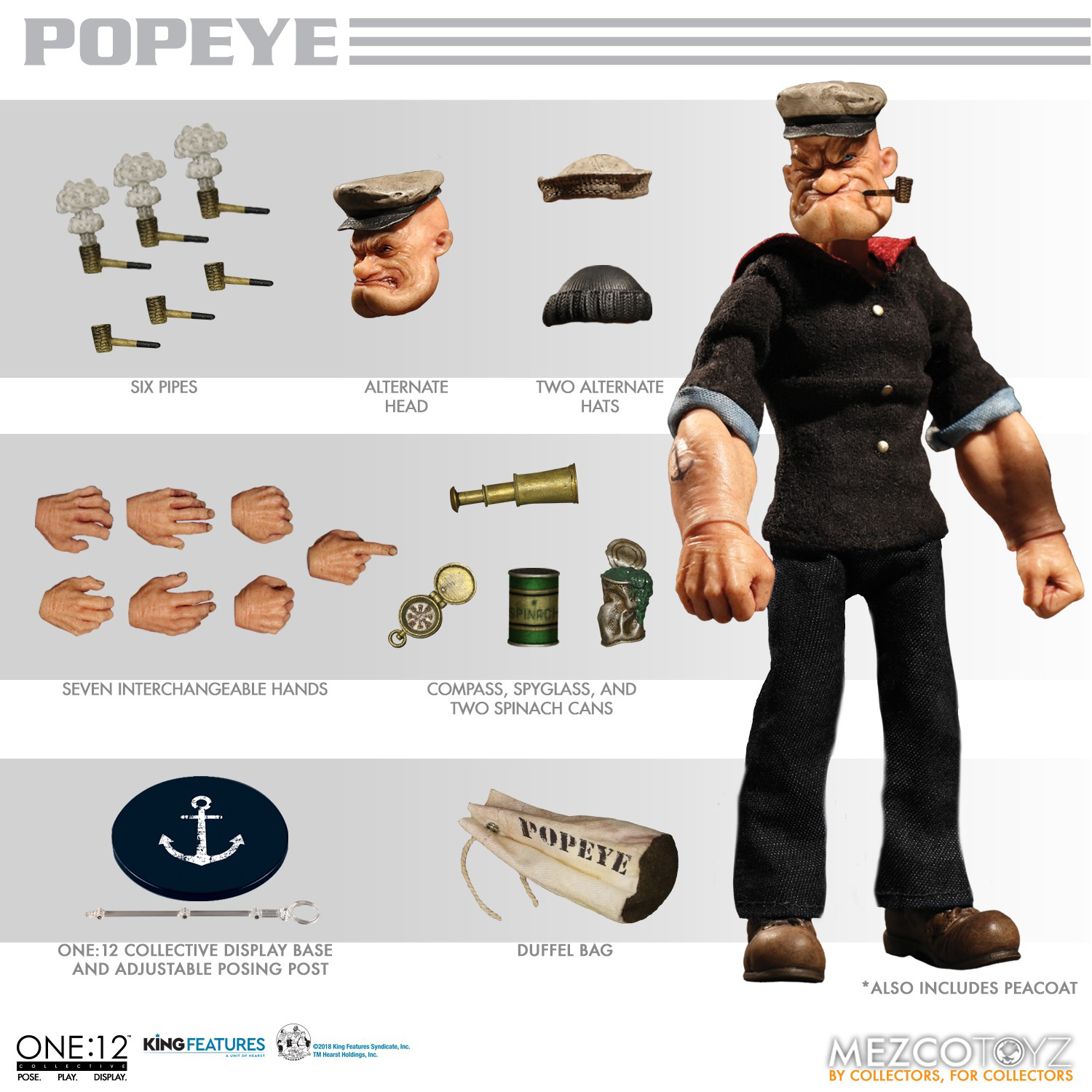 One 12 Collective Popeye Mezco Toyz