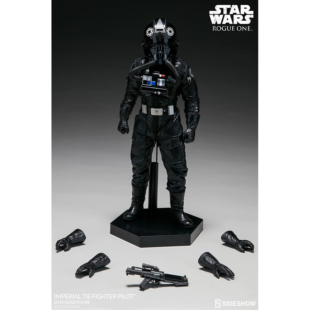 Star Wars Rogue One Imperial Tie Fighter Pilot Sixth Scale Figure Exclusive Sideshow Collectibles 100416