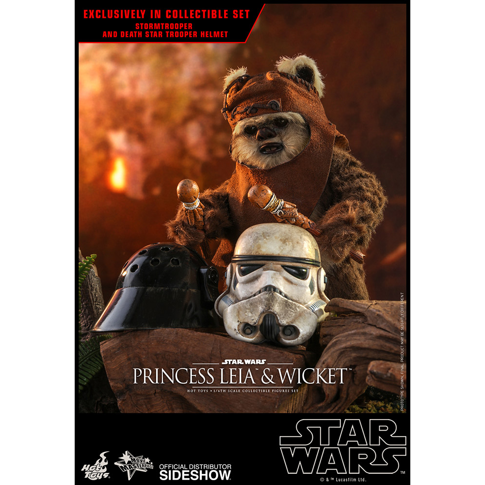 Princess Leia & Wicket (Ewok) 12 inch Star Wars Episode VI
