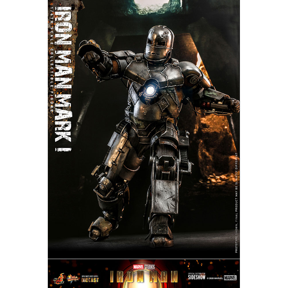 Marvel Iron Man Mark I MK1 1 6 Scale Figure Diecast Hot Toys 908901 MMS605 D40
