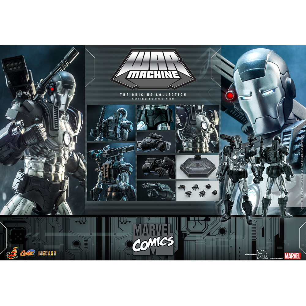Marvel War Machine 1:6 Scale Figure Diecast Hot Toys 911256 CMS013-D47