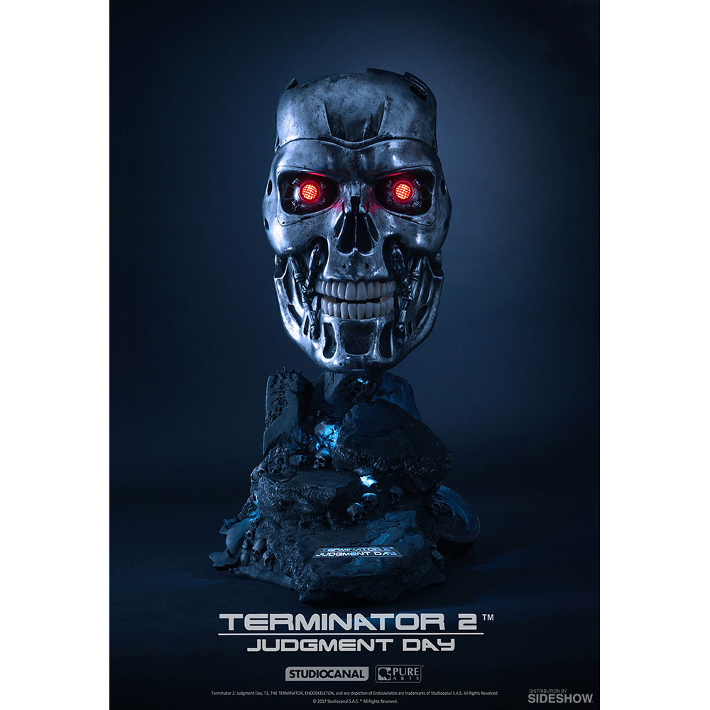 T 800 Endoskeleton Life Size Bust By Purearts Art Mask Sideshow