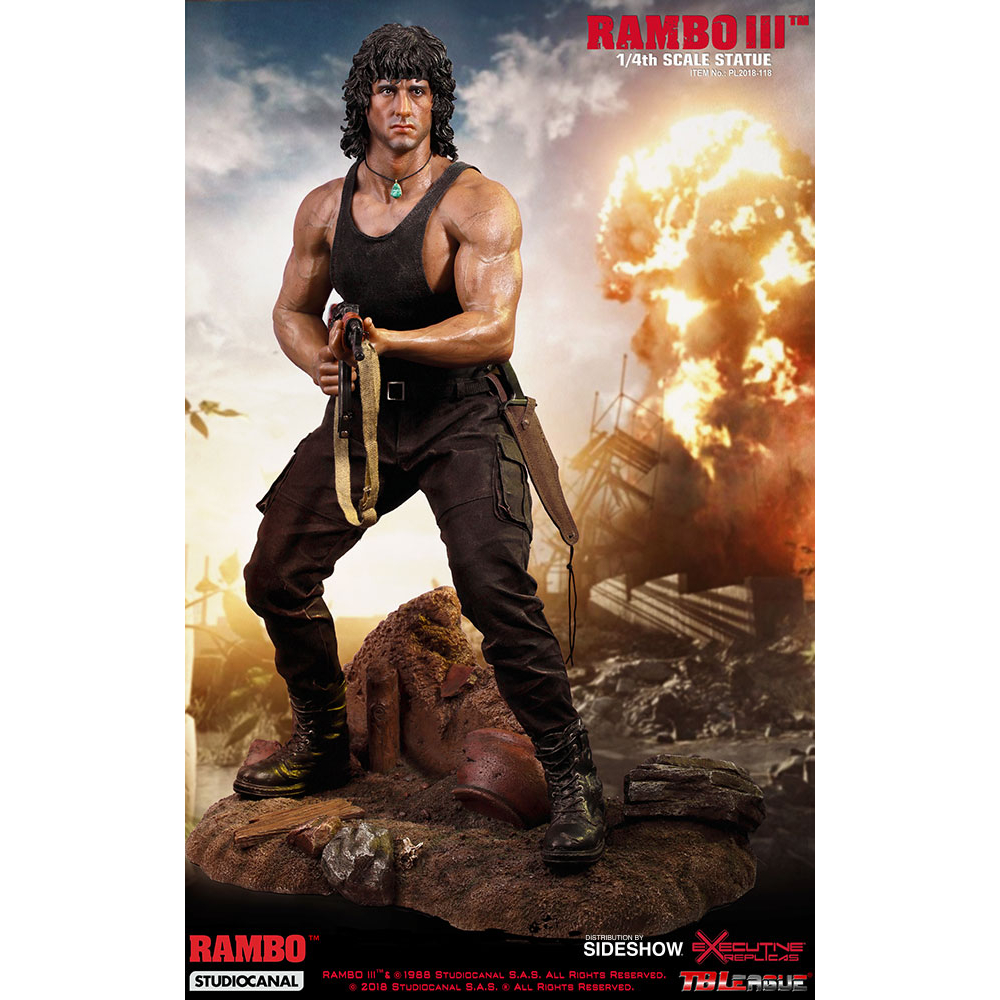 Rambo III 1/4 Scale Statue by Phicen /Extremely Rare