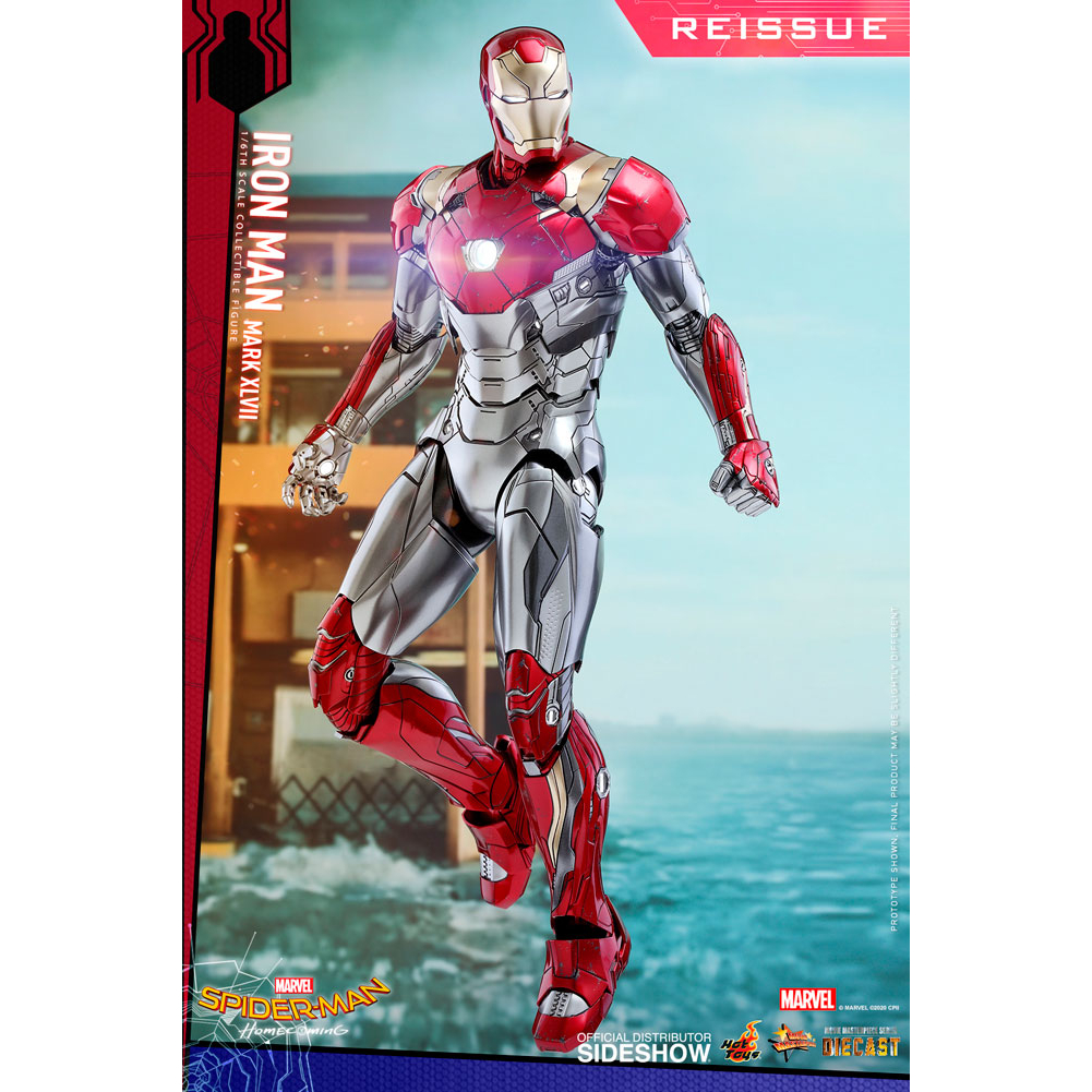 Iron Man Mark XLVII Diecast Spider Man Homecoming 1 6 figurine Hot Toys 905743