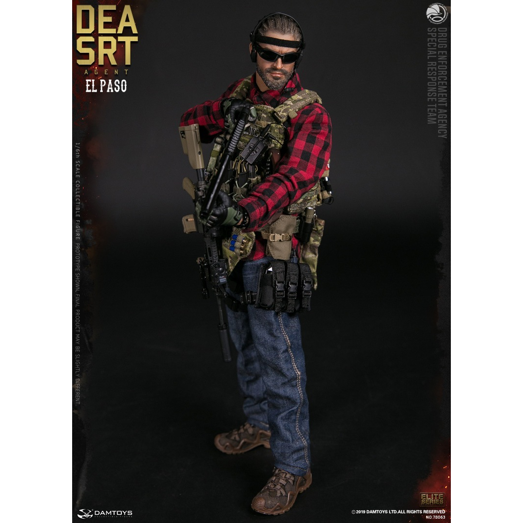 Drug Enforcement Bureau SRT Special Response Team 1:6 figure Damtoys 78063