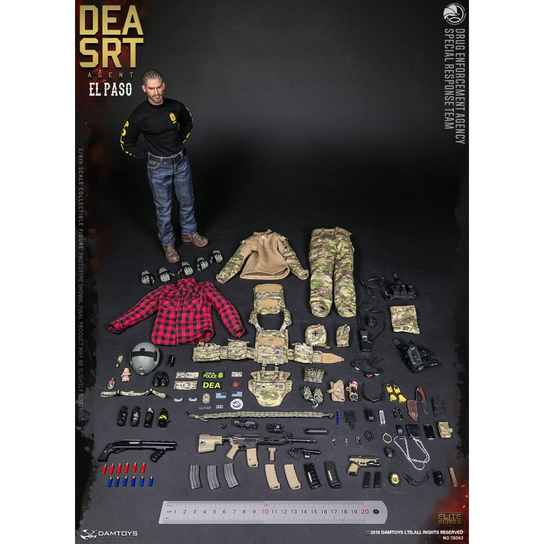 Drug Enforcement Bureau SRT Special Response Team 1:6 figure Drug Enforcement Bureau SRT Special Response Team 1:6 figure