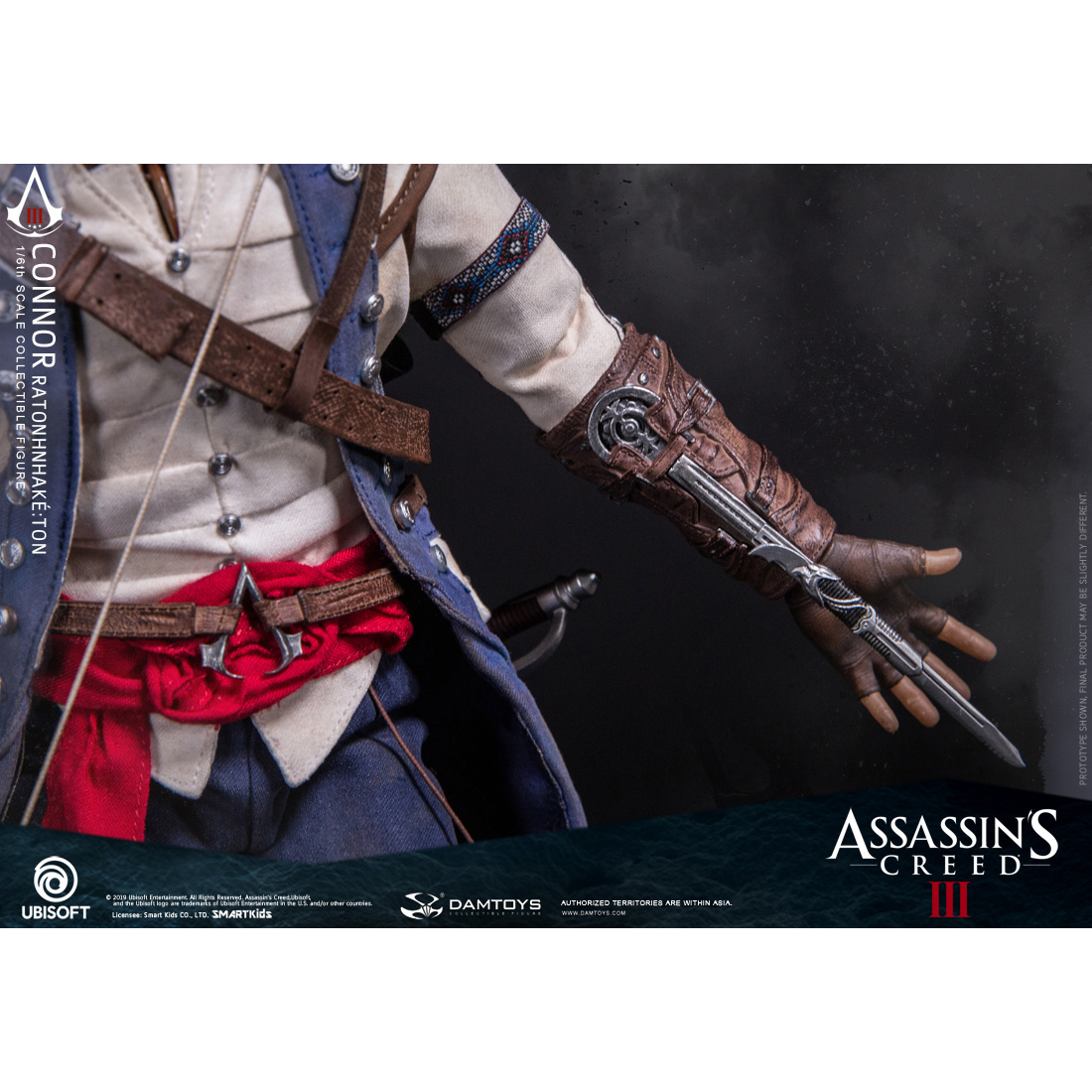 assassins creed iii connor figurine 1 6 dam toys fr