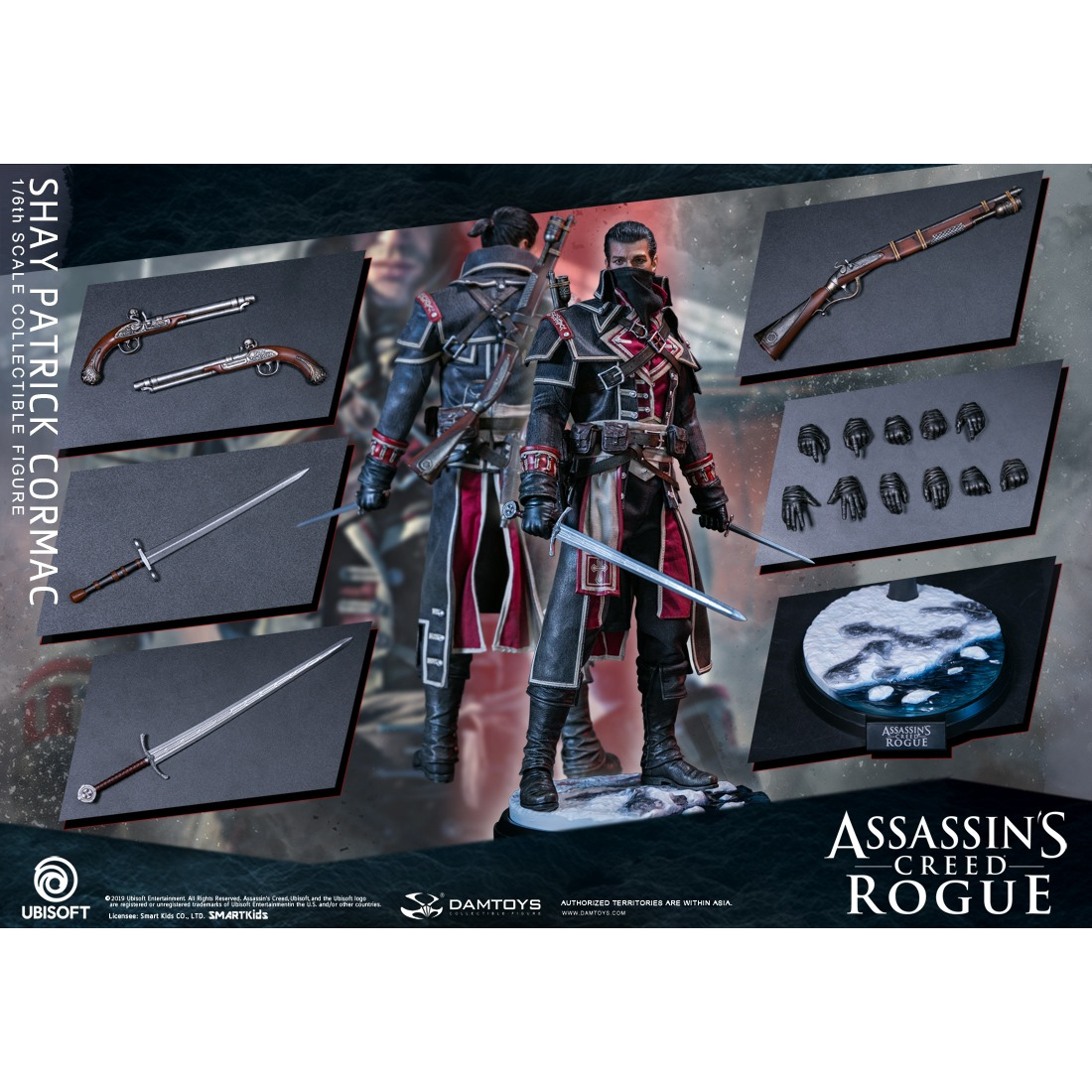 Assassin Creed Rogue Shay Patrick Cormac Figure Damtoys Dms