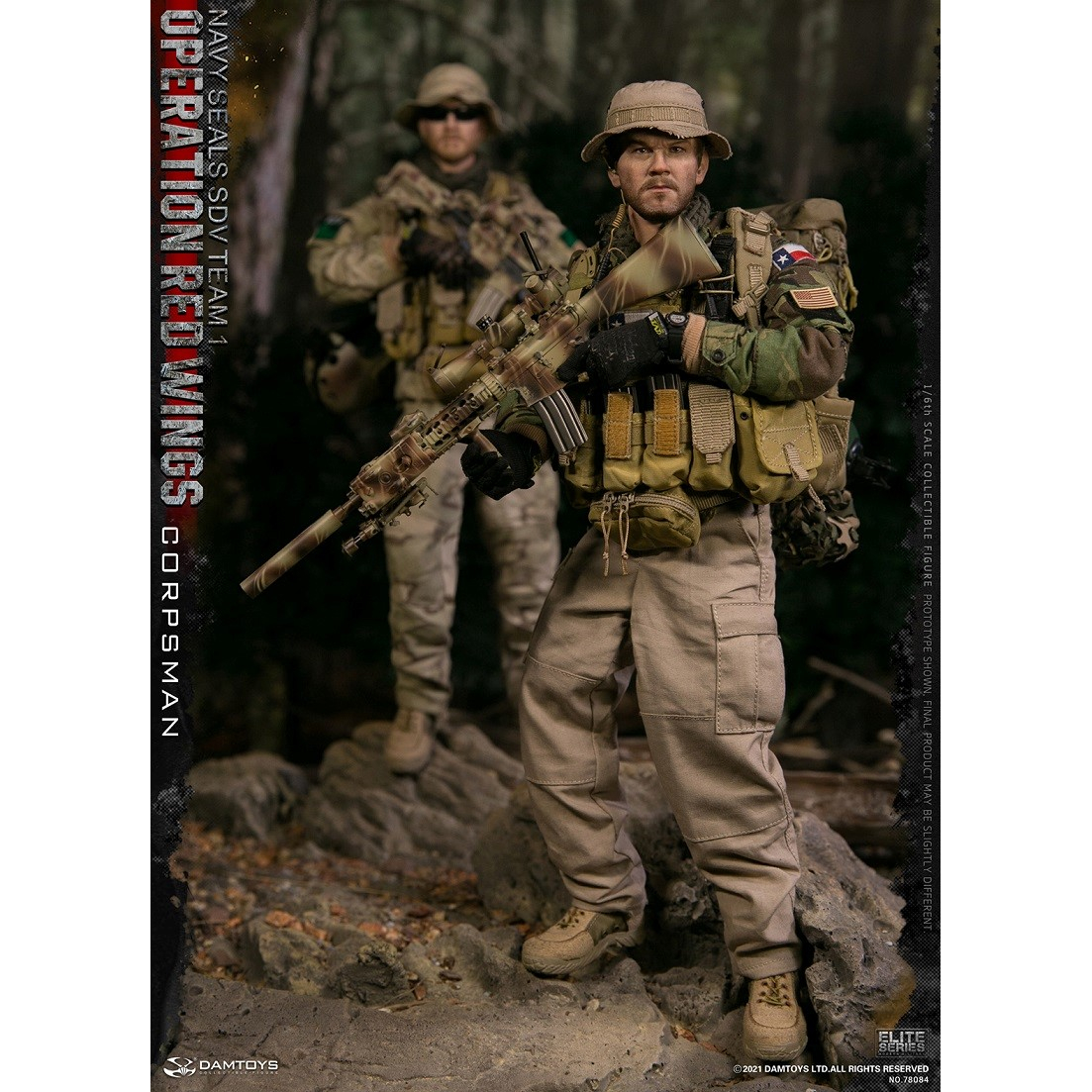 Navy Seal Recon Team Marksman フィギュア DAMTOY 1/6 Navy SEAL Reconteam Marksman (DAM93013) (Fashion