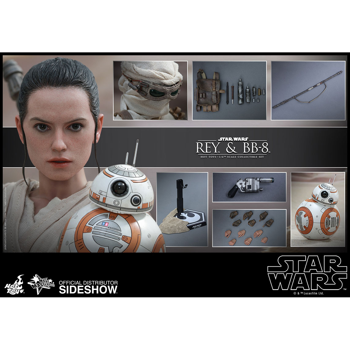 Hot toys 2025 rey and bb8
